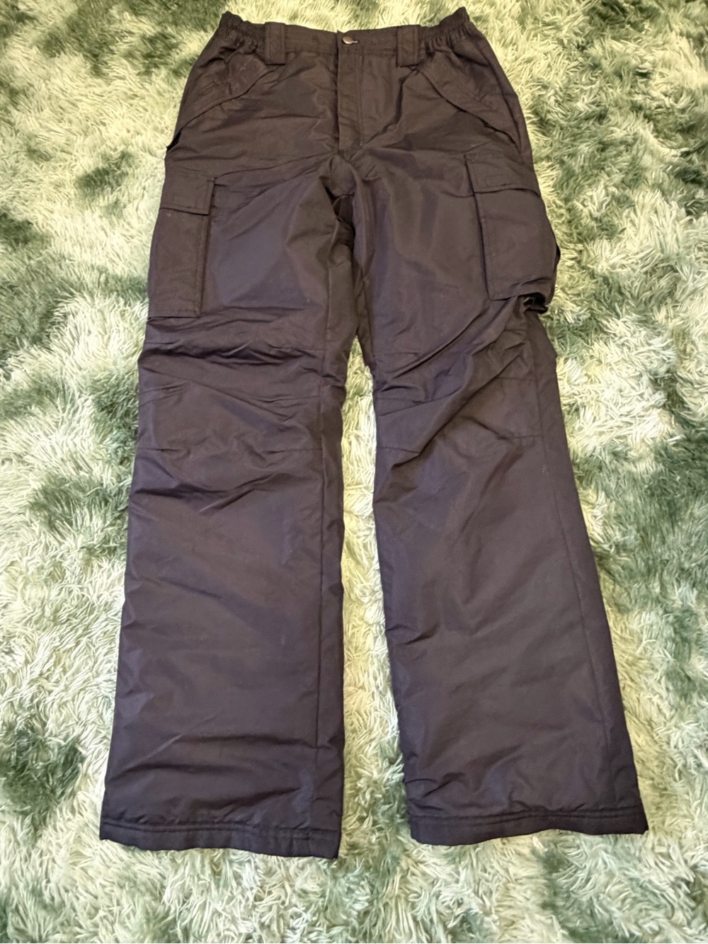 Men's Black Cargo Pants with Utility Pockets
